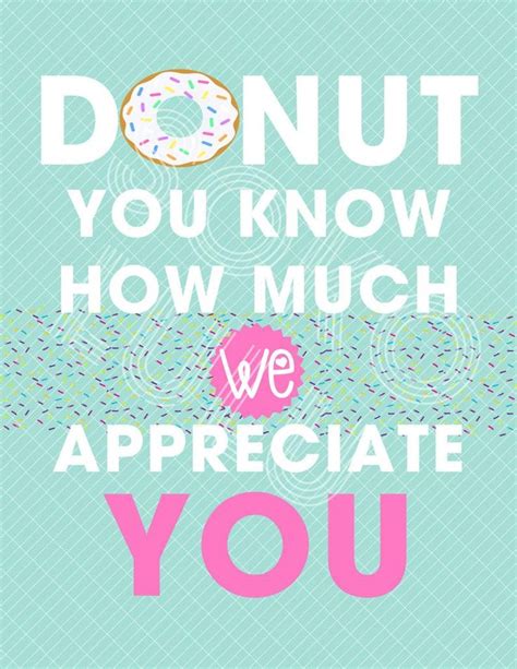 Donut Teacher Appreciation Sign Donut You Know How Much We Etsy In