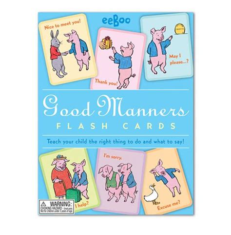 Brilliant Free Printable Good Manners Flash Cards English Alphabet