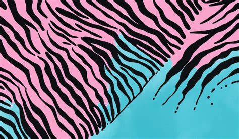 Premium Ai Image Abstract Zebra Stripes Brush Stroke Pattern Trendy