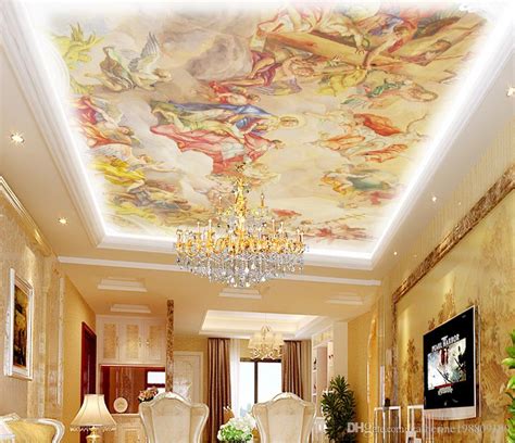 European Style Roof Painting Ceiling Ceiling Wallpaper