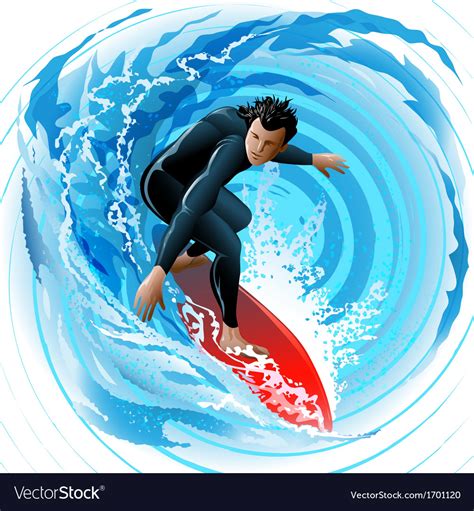 Surfer Royalty Free Vector Image Vectorstock