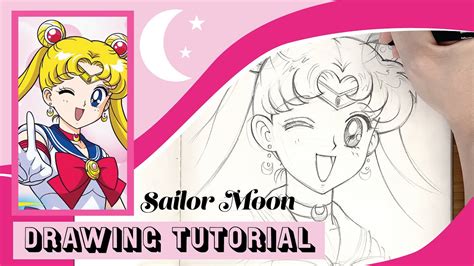 How To Draw Sailor Moon • Step By Step Tutorial Youtube