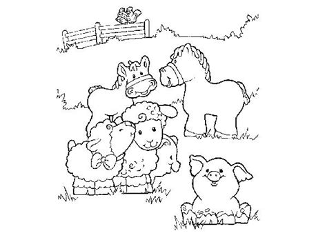 Barn Animals Coloring Pages At Free