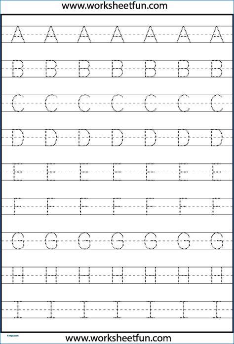 Alphabet Tracing Practice Worksheets Pdf The Alphabet Worksheets