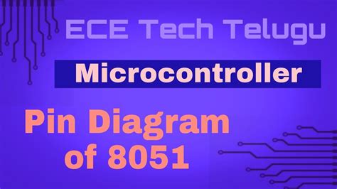 Pin Diagram Of 8051 Microcontroller Microcontroller 8051