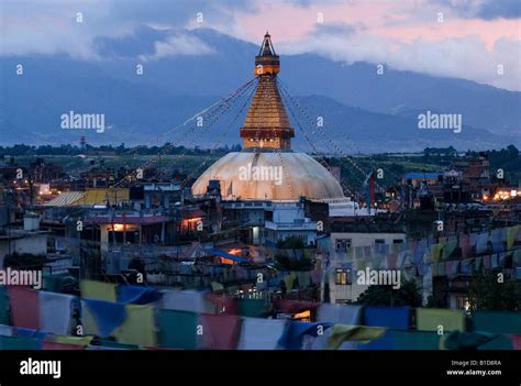 The Boudhanath Stupa Kathmandu Nepal Stock Photo Alamy