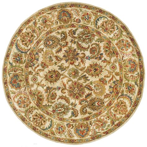 Safavieh Classic Ivory 8 Ft X 8 Ft Round Area Rug Cl758a 8r The