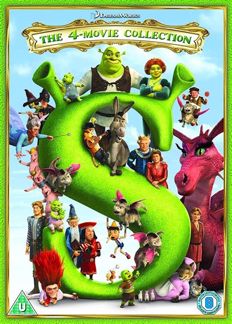 Shrek The 4 Movie Collection Dvd 2018 Br Dvd E Blu Ray
