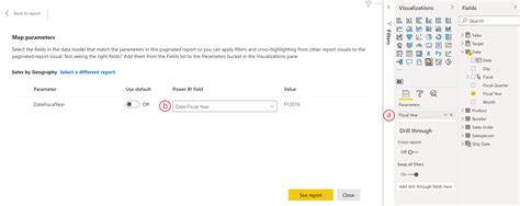 Create And Use The Paginated Report Visual Power Bi Microsoft Learn
