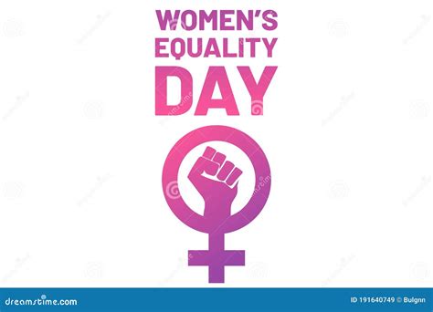 Women`s Equality Day August 26 Holiday Concept Stock Vector