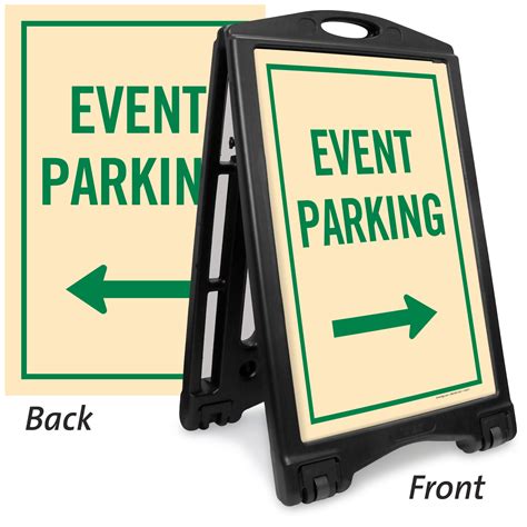 Event Parking Sidewalk Sign Rolling Portable Signs Sku K Roll 1044