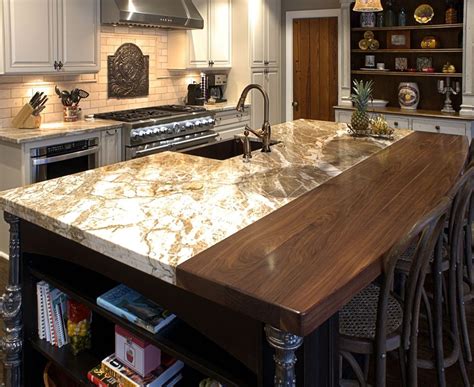 Kitchen Counter Wood Granite Upscale Wood Countertops A Touch Of