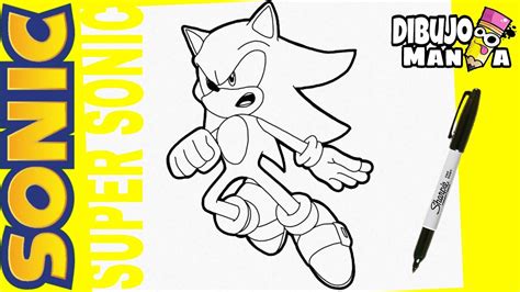 Como Dibujar A Super Sonic Paso A Paso FÁcil Dibujos De Sonic