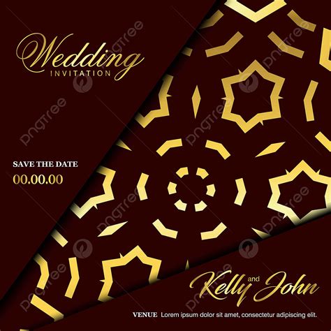 Elegant Wedding Card Vector Art Png Wedding Card With Creative Design