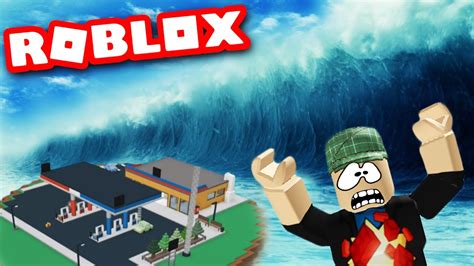 Surviving A Massive Tidal Wave ~ Lets Play Roblox ~ Roblox Natural