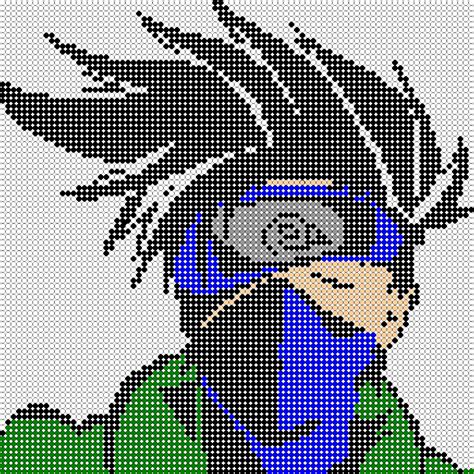 Pixel Art En Perle Hama à Réaliser Kakashi En Hama Beads