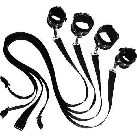 Frisky 4 Point Bondage Restraint Set Black