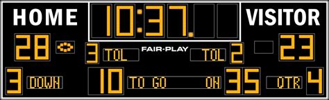Fb 8626tkh 2 Football Scoreboard Fair Play Scoreboards