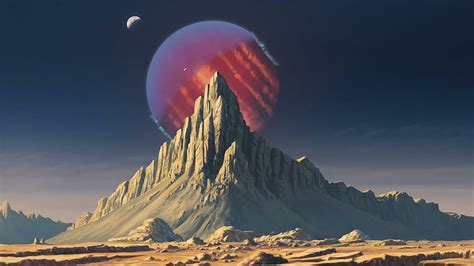 Sci Fi Landscape Mountain Planet Hd Wallpaper Wallpaperbetter