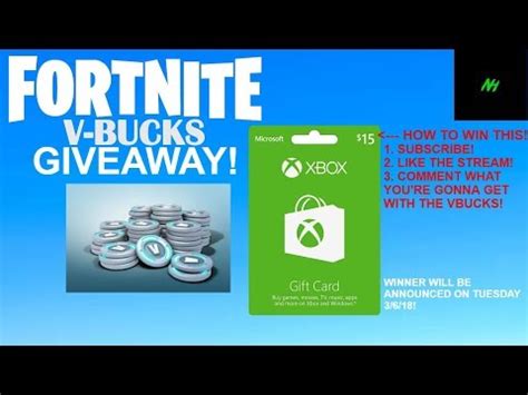 See actions taken by the people who manage and post content. FORTNITE VBUCKS GIVEAWAY! FREE XBOX GIFT CARDS FOR ...