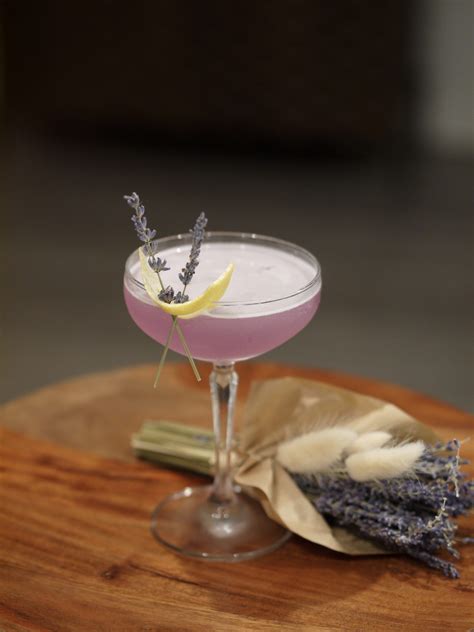 Zero Proof Lavender Lemon Drop Martini Mocktail Wiz