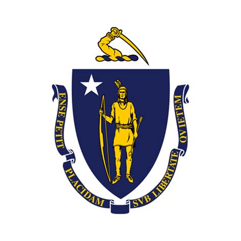 Massachusetts Vlag Afbeelding Country Flags