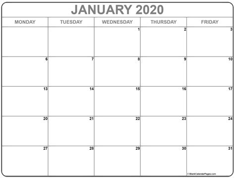 December 2020 January 2021 Calendar Free Printable Printable Blank