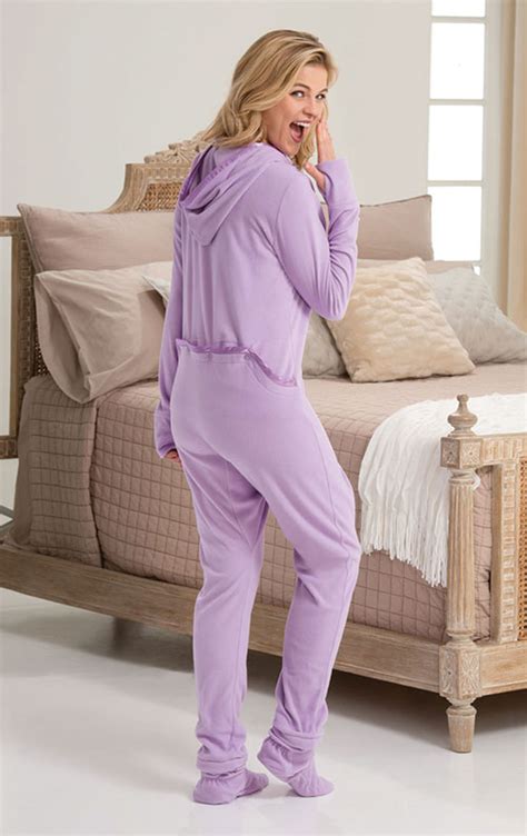Hoodie Footie™ For Women Sneak A Peek In Womens Fleece Pajamas Pajamas For Women Pajamagram