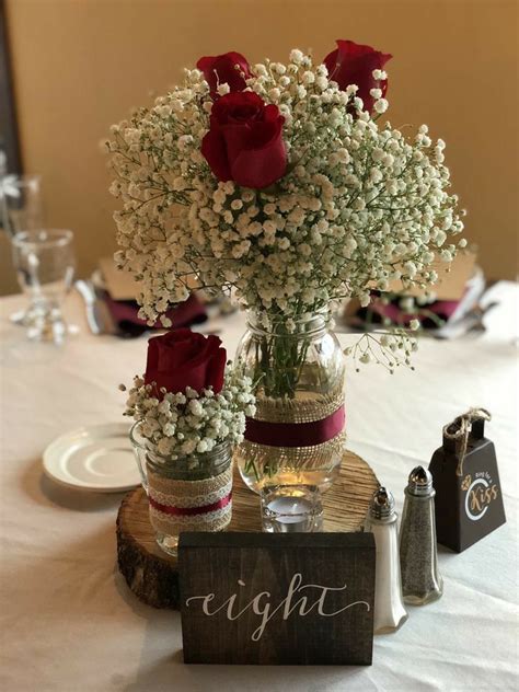 Pin By Elise Mccann On Partywiththeprtenjaks Red Roses Centerpieces