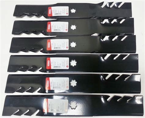 Set Of 6 Gator G3 Mulching Blades For John Deere Am137757 Am141035