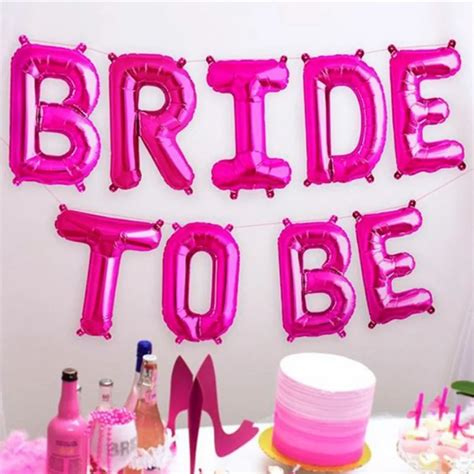 16 Inch Bride To Be Foil Balloons Letter Bridal Shower Bachelorette