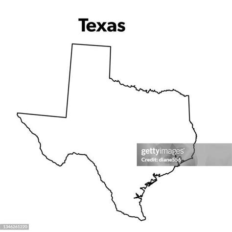 2274 Texas Map Outline High Res Vector Graphics Getty Images