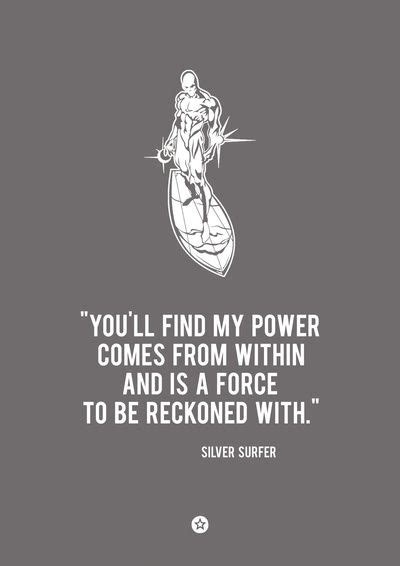 Silver Surfer Quote Silver Surfer Framed Art Print Poster Quote