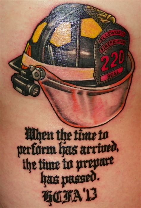 Gallery For Firefighter Helmet Tattoos Fire Fighter Tattoos Fire