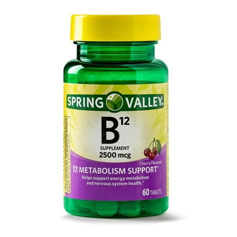 Spring Valley Vitamin B12 Tablets 2500mcg 60 Count