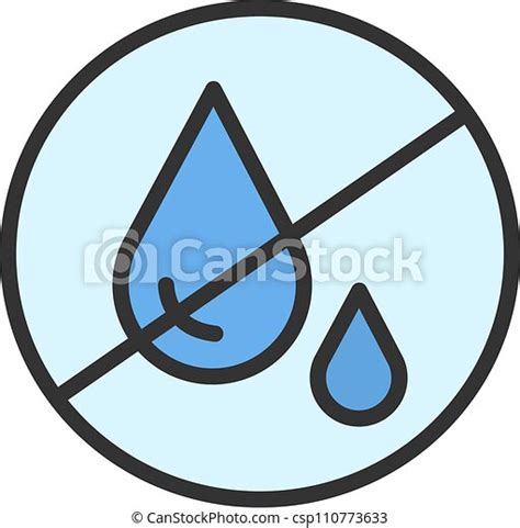 Water Scarcity Icon Vector Image Suitable For Mobile Application Web