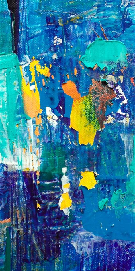 Blue Themed Abstraction Painting Art Wallpaper Color Wallpaper