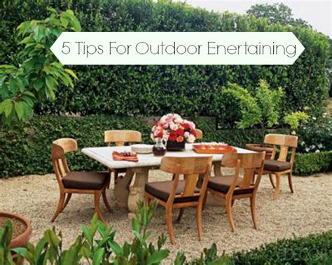 5 Tips For Outdoor Entertaining B Lovely Events