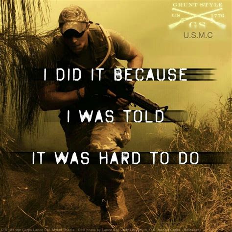 I Never Liked Being Told I Could Do It Military Quotes Usmc