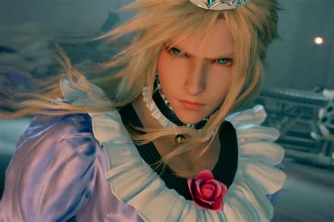 แฟนคลับดัดแปลงเซฟให้ Cloud ใส่ชุดเดรสตลอดทั้งเรื่อง Final Fantasy 7 Remake