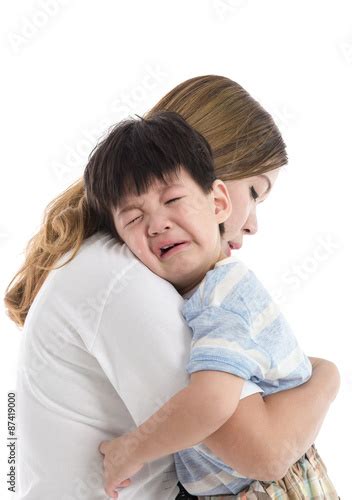 Mother Comforting Her Crying Child Stock Photo Adobe Stock