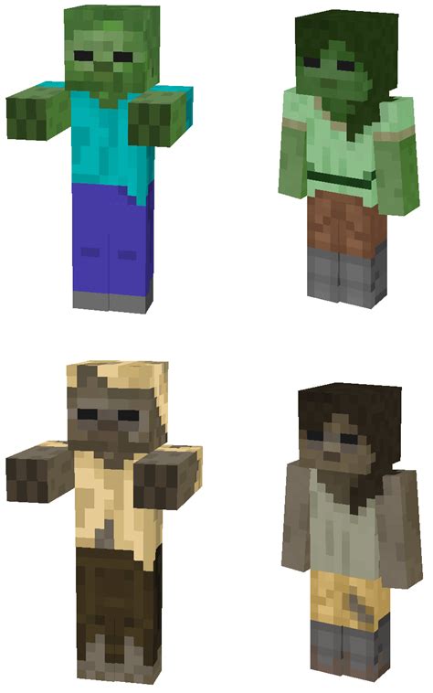 Made A Texture Of Zombie Alex Because I Was Bored I Think It Fits The Mc Style Rminecraft