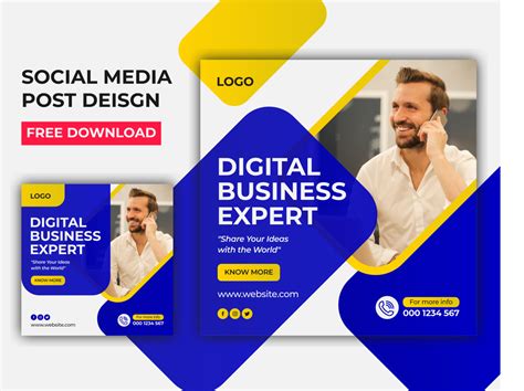 Business Social Media Post Design Template By Rifat Tanvir On Dribbble