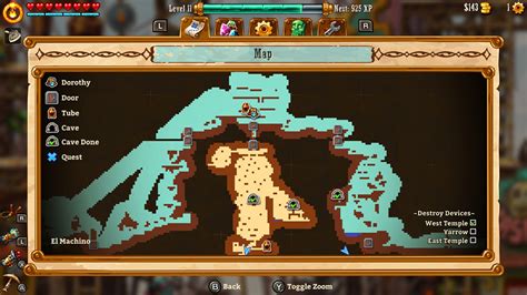 Steamworld Dig Old World Map