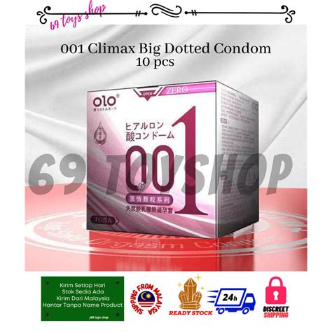 Olo 001 Condom Classic Ultra Thin Anatomic Long Lasting Dotted Hyaluronic Acid 10pcs Box Kondom