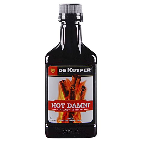 dekuyper hot damn 100 proof schnapps 200 ml applejack