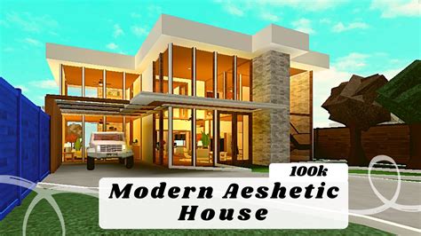 Roblox Bloxburg Aesthetic Modern House K Youtube Modern House My XXX