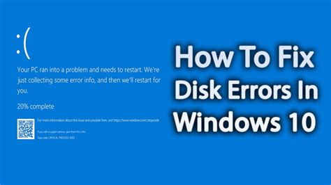 How To Fix Disk Errors In Windows Pc Youtube