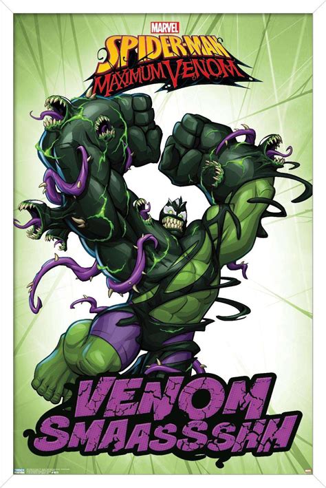 Marvel Comics Tv Spider Man Maximum Venom Venom Smash Poster