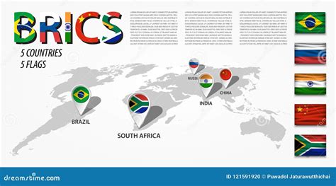 Brics Association Of 5 Countries Brazil Russia India China
